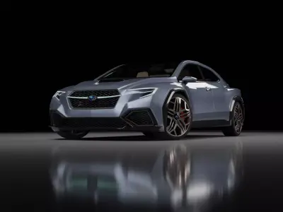 Subaru Sti Viziv Low-poly 3D model