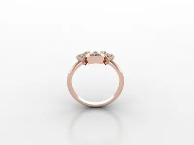 Solitaire Ring Version 1 SR37 3D model