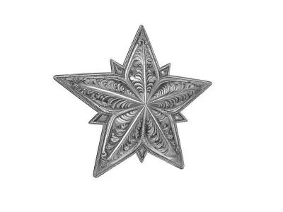 Christmas Star 3D Printable Decoration 3D print model