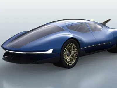 Excalibur V2- Futuristic Super Limousine 3D model