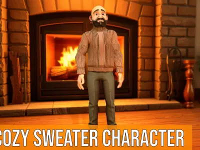 Cozy Sweater Character model pack Low-poly 3D model