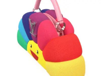 Louis Vuitton x Murakami Artycapucine Fur Bag Low-poly 3D model