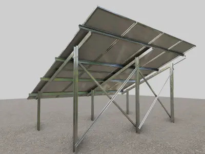 Solar Panel Steel Construction Type 1 3D model