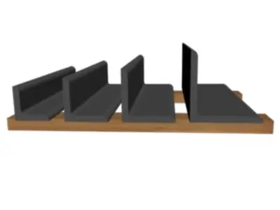 3 4in Thick Equal Angle 3D model