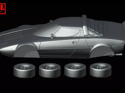 Lancia Stratos HF Stradale 1973-1978 3D print model