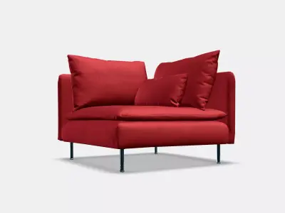 SODERHAMN Cover for corner section 4 Low-poly 3D model