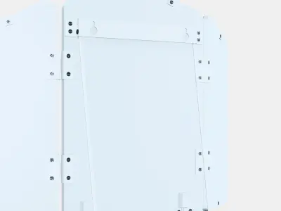 ROSSARED triple mirror Low-poly 3D model