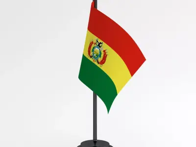 Table Flag Bolivia 3D model