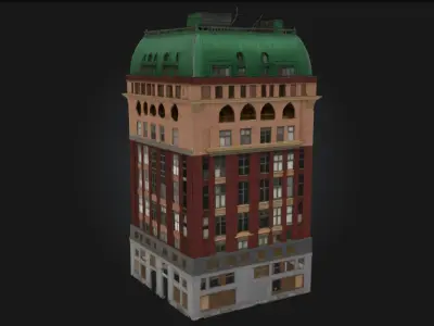 Dominion Building Model  Authority Cast in Stone and Steel 3D model