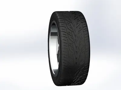 Custom wheels US Mags Malibu for your scale model 3D print model