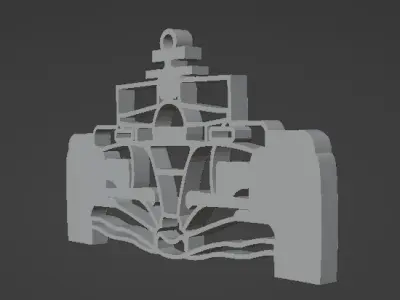 Renault R25 Formula 1 Keychain Free 3D print model