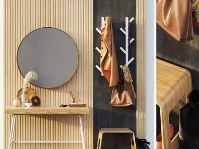 Furniture composition in the hallway IKEA 1 3D model