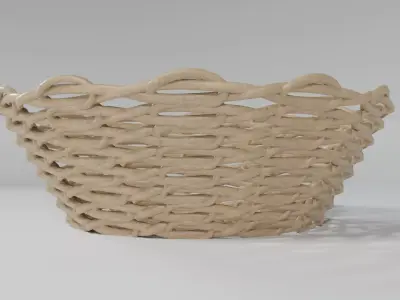 WICKER BASKET05 3D model