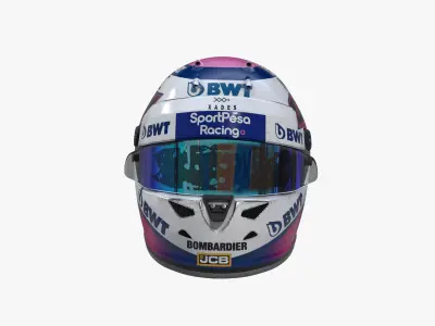 Perez helmet 2019 Low-poly 3D model