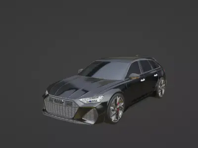 audi r6  3D model