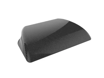 Carbon fiber hood scoop 3D print model