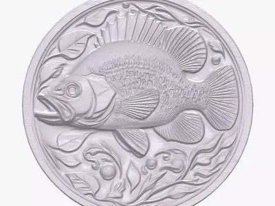 Crappie 3 basrelief for 3D printing 3D print model