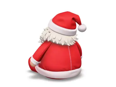 Santa Claus Plushy Cute Low-poly 3D model