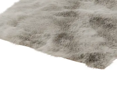 Dominick Handmade Shag Teal Area Rug 2 3D model