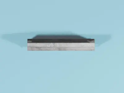 Hi Quality Concrete Road Barrier Fence  Game Ready PBR Printable Low-poly 3D model