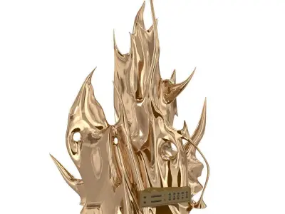 MATHIEU LEHANNEUR fireplace and power of love  3D model