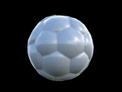 SOCCER BALL ICON Low-poly 3D model