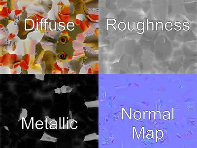 Artistic Cutthroat Trout with Detailed Markings model pack Low-poly 3D model