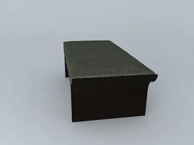 Bench foot board 3D model