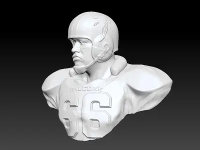 Atlanta Falcons throwback Bust 3D print model