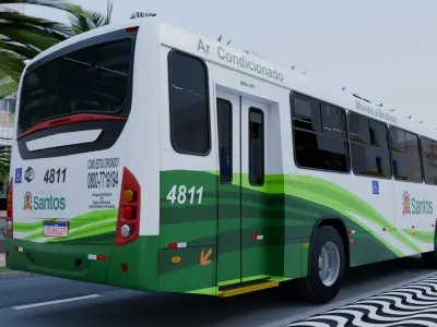 Marcopolo Bus Torino S OF-1519 48xx Low-poly 3D model