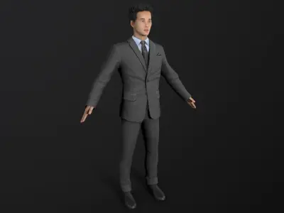 man Character Low-poly 3D model purchase