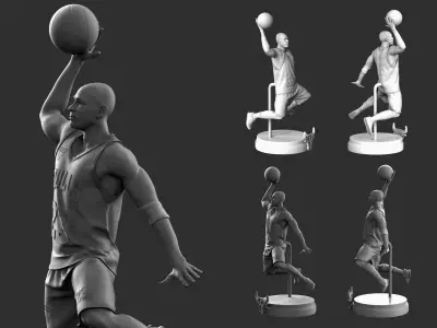  Micheal Jordan 3D Printable 3 3D print model
