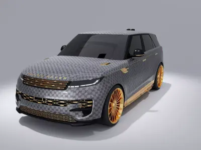 Gucci black Range Rover Sport  3D model