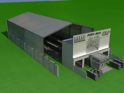  Building Store a52 3D model