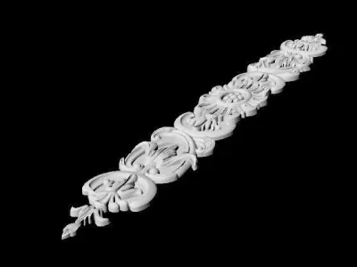 Central decor ornament for furniture 3D model 628