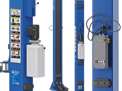 Two-post lift for auto service  3D model