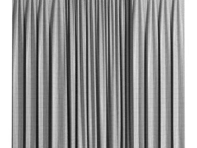 Curtain 3D model 4