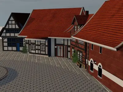nienburg  street  Free low-poly 3D model