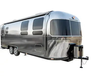 Travel Trailer Low-poly 3D model