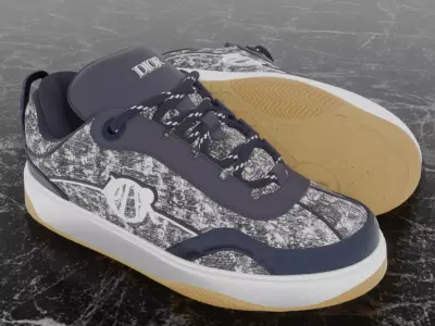 DIOR B9S SKATER 3D SHOES 3D model