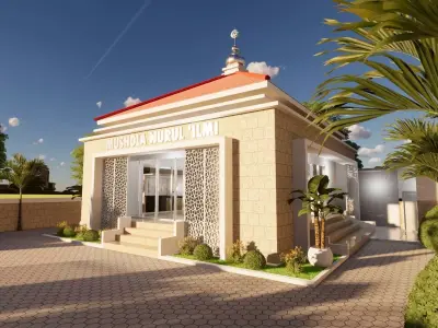 Islamic Architecture Mosque SmallMosque Roomprayer 3D model