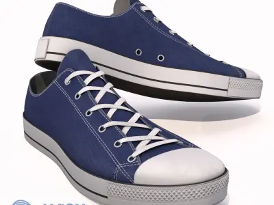 Realistic Sports Sneakers 3D model