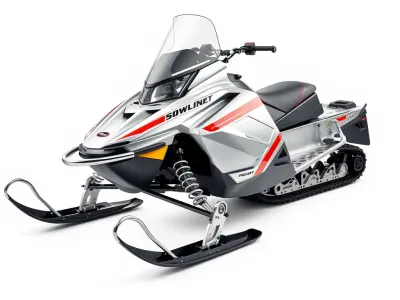 Snowmobile Model Pack HighDetail Design with LOD Options Low-poly 3D model