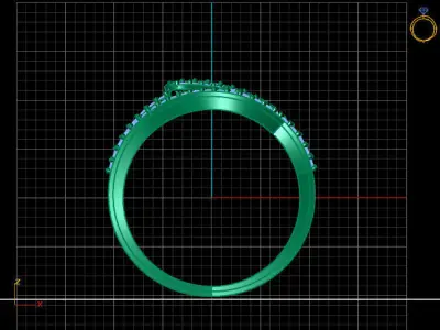 Women Ring 3DM Womens Ring 3d models 3D print model 3D print model 62