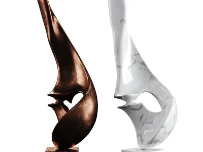 Sculpture Low-poly 3D model get