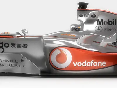 F1 2007 McLaren MP4-22 Ferrari F2007 ING Renault R27 3D model