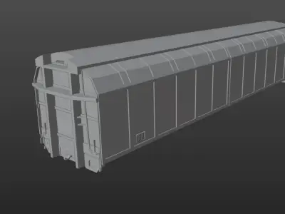 Pre supported Hbbins 306 freight car 3D print model