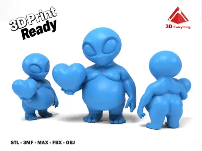 Loving Alien 2 3D print model