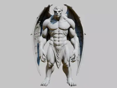 Hulk Gargoyle Game Asset Low-poly 3D model