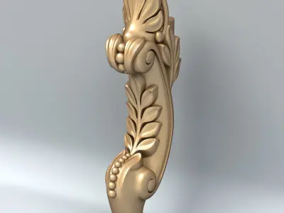 Furniture leg 016 3D model